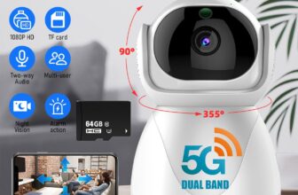 2.4/5G WIFI 1080P IP Camera Wireless Outdoor CCTV HD PTZ Smart Home Security Cam
