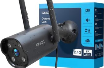 High-Definition 2K CCTV Camera for Smart Home with Alexa & Google Integration