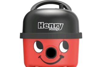 Numatic Henry Family Bagged Cylinder Vacuum Cleaner Commercial Hoover, 6L Red