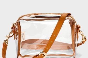 Universal Thread Clear Crossbody Bag with Tan Trim NEW