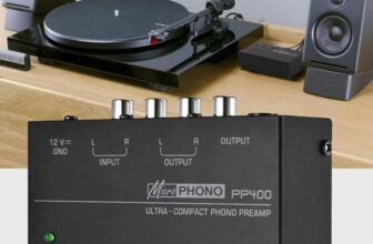 Phono Turntable Preamp, Mini Electronic Stereo Audio Phonograph Preamplifier RCA