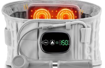 Inflatable Decompression Back Belt , Infrared Heating and Vibration Massage Belt