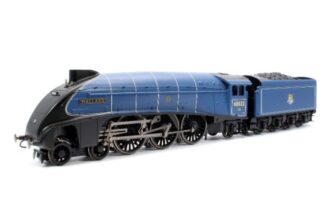HORNBY BR A4 MALLARD 60022  4-6-2 TXS SOUND FITTED, BASE SPEAKER & STAY ALIVE