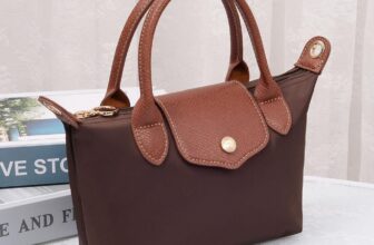 Long Keeper Mini Coffe Crossbody Bag Nylon lightweight shoulder purse tote strap