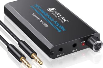 eSynic Portable Headphone Amplifier Rechargeble Audio Digital HiFi ESY120