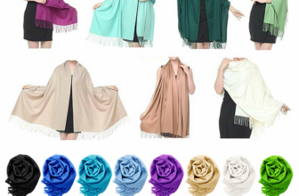 Women Pashmina Wool Feel Silky Classic Solid Wedding Shawl Scarf Stole Wrap