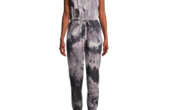 NEW Womens Fleece Jumpsuit Ladies Romper Playsuit Racerback black gray tye dye