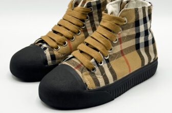 Unbranded Tan, Black, and Red Plaid Canvas Side Zip Lace Up Sneakers – Toddler U
