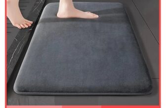 Super Absorbent Bath Mat Non-Slip Coral Velvet Bathroom Floor Door Rug