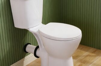 19inch Two Piece Rear Outlet Toilet 1/1.6GPF with Tank Extra Extension Pipe