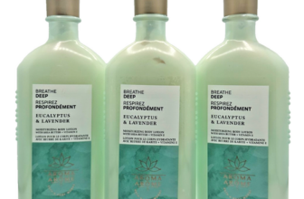 NEW Bath & Body Works Lot of 3 Bottles Breathe Deep Eucalyptus Lavender Lotion