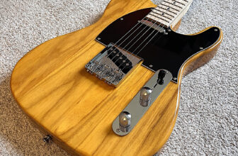 Full-Size 39″ Single Cutaway Trans-Yellow Electric Guitar Package w/ Maple Neck