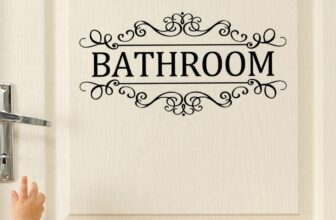 DIY Removable Bathroom Sign Door Decal Accessories Wall Sticker Home Decor Ba…