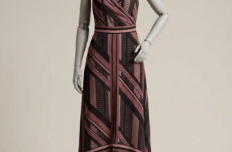 City Chic Dress 20 Burgundy & Black Handkerchief Hem Maxi Dress