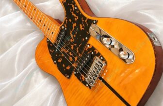 Mad Cat Solid Electric Guitar Stainless Fret Tremolo Bridge Orange Fast Shipping
