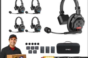 SYNCO XTALK X5 Wireless Intercom Headset System 2.4GHz Full Duplex 350M/1148FT