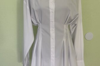 Cider White  Button Closure Shirt Dress Womens Small Blouse