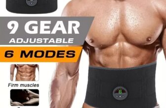 EMS Abdominal Workout Belt ABS Fit Muscle Stimulater Training Gear Fitness USB