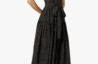 Shoshanna Women’s Sleeveless Black Tiered Midi Dress Size 12 NWT