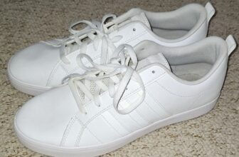Adidas VS Pace Originals Skate Trainers Triple White DA9997 Used Size UK 9