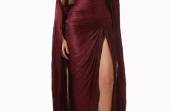 Customized Silk Satin Plisse Cape Evening Gown Sleeveless Bandeau Skirt All-over