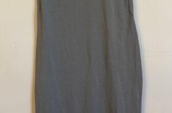 Public Rec Womens Pima Cotton Go To Midi Dress Size S Taupe Stretch Neutral