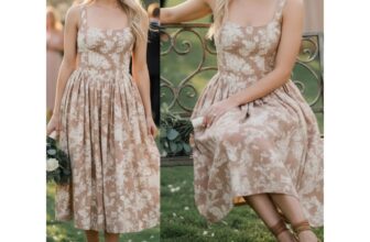 LOVESHACKFANCY DRESS 10 BROWN MILKMAID COQUETTE WESTERN COTTAGECORE COUNTRY