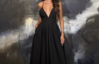 ZARA NEW SS25 ZW COLLECTION LONG DRESS WITH TIES black 2816/995_XS