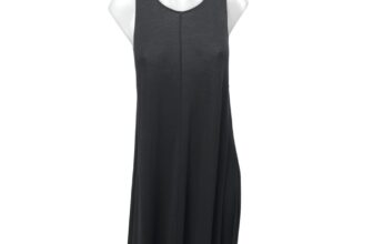 Zara Black Sleeveless Cami Camisole Tank Round Neck Mini Shift Dress Size M