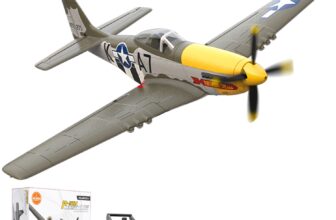 VOLANTEX P51D Mustang RC Plane 2.4G 4CH Aerobatics RTF Brushless Motor Aircrafts