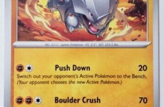 Rhyhorn Pokemon TCG Card 111/165