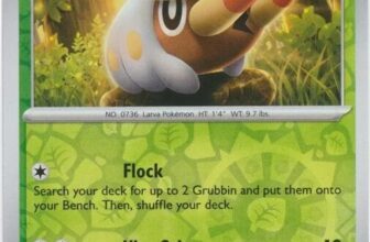 Grubbin Reverse Holo Pokemon TCG Card 018/162