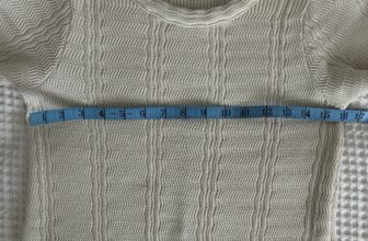 Mayle Cream Chevron Knit Sweater Dress Crew Neck 3/4 Sleeve Button Cuffs S