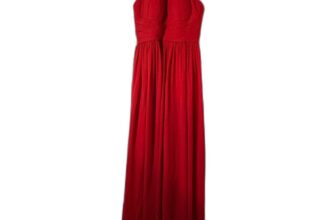 JJS House Red Sleeveless Gown Wedding and Special Occasions