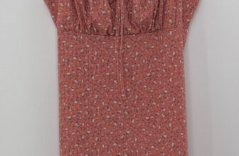 Wallflower Ditzy Pink Floral Stretchy Mini Dress Size L Cottagecore Prairie Boho