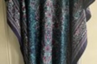 Gypsie Blu Kaftan One Size Maxi Teal/navy/magenta Women’s