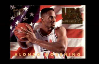 ALONZO MOURNING CHARLOTTE HORNETS 1993-94 FLEER ULTRA USA #367