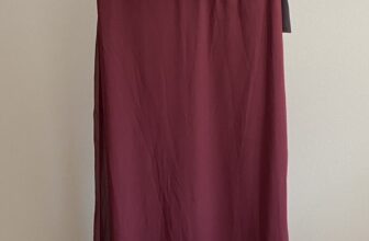 Jenny Packham – NWT Twist Halter Chiffon Trumpet Dress Size  12 in Cabernet