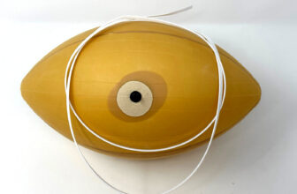 FULL-SIZE Latex Football Bladder + WHITE NFL Style Suede Lace Repair Kit