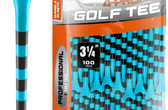 Professional Plastic Golf Tees 100 Pack (3-1/4″ or 2-3/4″), Enhanced Durability
