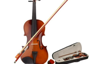 4/4 Full Size Acoustic Violin Set with Case, Bow, Rosin & Accessories