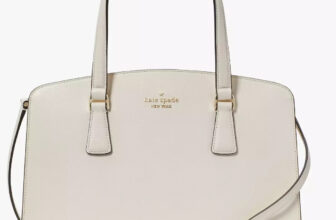 Kate Spade Perry Ivory White Leather Satchel Bag KG025 Meringue Purse $399 FS