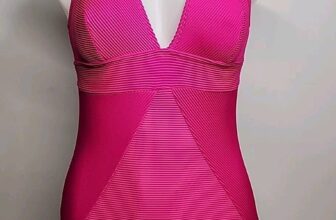 Cupshe Womens One Piece Swimsuit, Small, Pink Textured Tummy Contouring