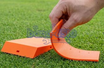 Golf Swing Training Wedge with Removable Guide Wall Golf Swing Training Aid