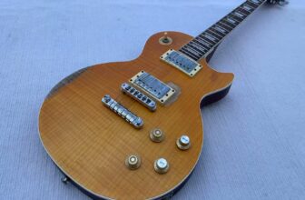 Relic Old Design 6 Strings Electric Guitar Bone Nut Matt Finish Flame Maple Top