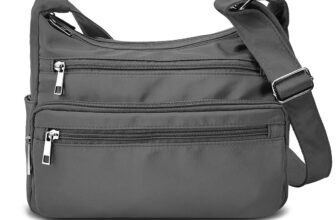 Bolso Cruzado De Nylon Con Multiples Bolsillos Para Viajes Estilo Lujo