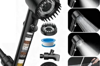 Filter Shower Head with Handheld Spray Combo, High Pressure Massage Showerhead