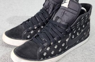 Nike Primo Court Mid Prem Sneakers Womens 9 Black Mid Top Trainers (768866-003)