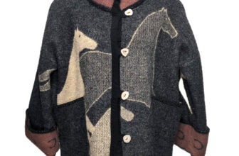 Aventura Taos NM Heavy Wool Horse Blanket Jacket S/M Wearable Art Equestrian USA