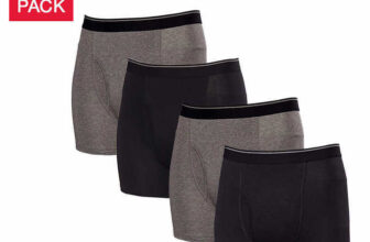 Kirkland Signature Men’s Boxer Brief, 4-pack Multi Colors Tagless Soft Cotton